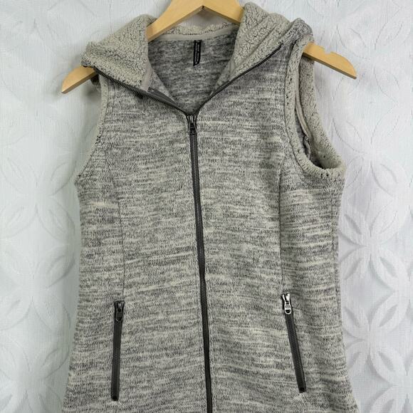 Kuhl Alaska Womens Hooded Zip Up Vest Cozy Soft Heathered Grey Size S - Picture 6 of 9